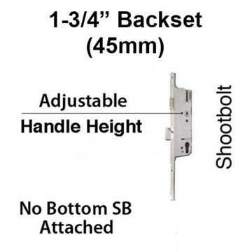 Hoppe 16mm Manual Gear, 45/92 Shootbolt, Adjustable Handle Height